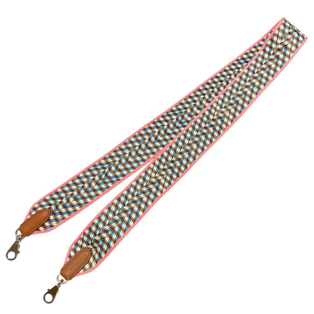 HERMES Bandoulière Sangle Zigzag Shoulder Strap, 5cm x 114cm, Silver-colored ...
